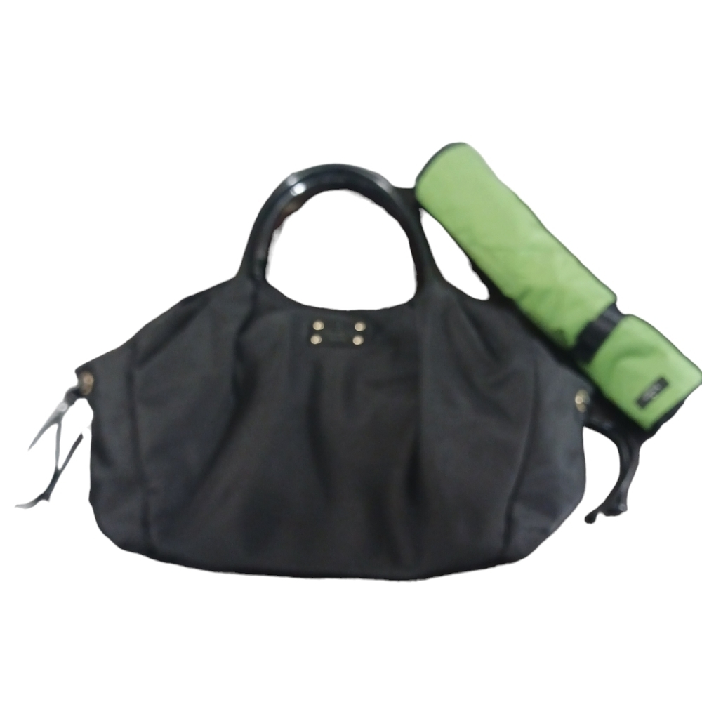 Kate Spade Diaper Bag Black Nylon Tote